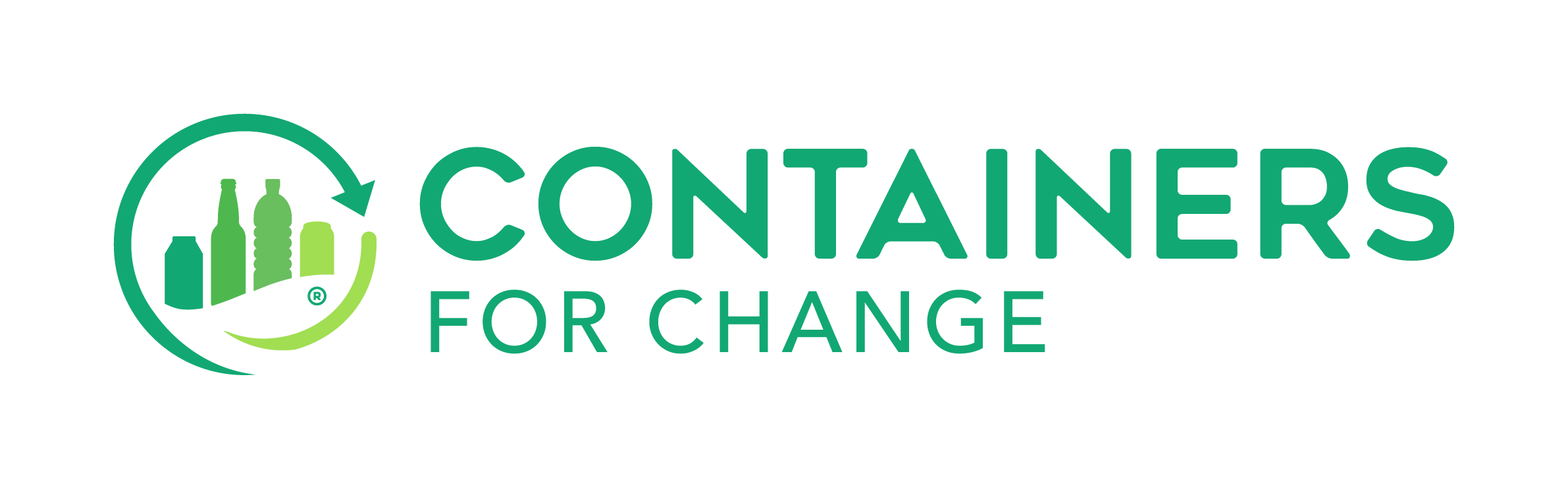 Container for change logo