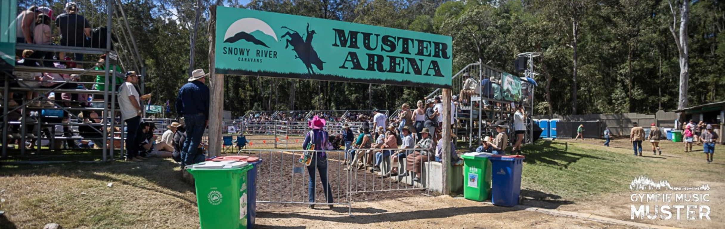 Record-breaking recycling at Gympie Music Muster: 374,000 containers saved and $37,400 donated! | Containers for Change Queensland
