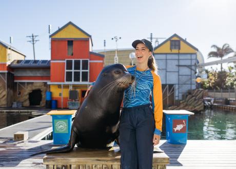 Women with seal