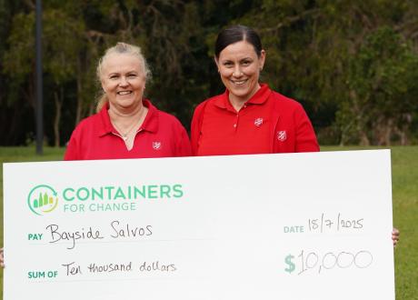 Meet the Charity Winner of ‘Turn 10 cents into $10,000’: Bayside Salvation Army | Containers for Change QLD